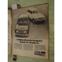 Publicidad Renault 4s Y 4l Año 1971 segunda mano  Argentina