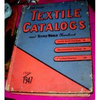 1947 Antiguo Catalogo  Maquinas Textiles Equipamiento- Libro segunda mano  Argentina