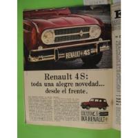 Publicidad Renault 4s Año 1970 segunda mano  Argentina