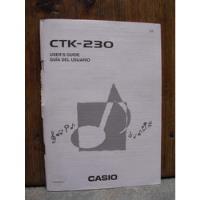 Manual Guía De Teclado Casio Ctk 230 X Caballito segunda mano  Argentina