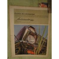 Publicidad Rambler Ambassador 990 Año 1966 segunda mano  Argentina