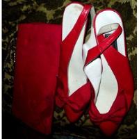 Zapatos Nº37/38 Vestir Cuero Vaca-rojos  segunda mano  Argentina