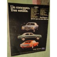 Publicidad Ford Taunus L - Gt - Gxl Año 1980 segunda mano  Argentina