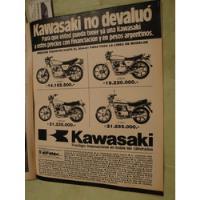 Publicidad Moto Kawasaki Z 440 C -z 550 B -z 650 Sr -z 750 L segunda mano  Argentina