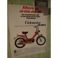 Publicidad Moto Juki Ciclomotor Año 1979 segunda mano  Argentina