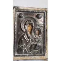 Antigua Virgencita Plata 925 Sellada Arte Bizantino Grecia, usado segunda mano  Argentina