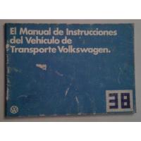 Libro Manual 100% Original De Usuario: Vw Kombi, Año 1982/83 segunda mano  Boedo