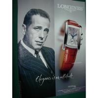 Humphrey Bogart Reloj Longines Dolcevita Publicidad Clipping segunda mano  Argentina