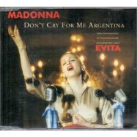 Madonna - Don´t Cry For Me Argentina  Cd Maxi Single Germany, usado segunda mano  Argentina