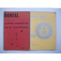 Boreal - Poesía Española En El Canadá - 1968/70 - 2 Revistas segunda mano  Argentina