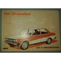 Manual 100% Original De Usuario: Fiat 131 Mirafiori Año 1977, usado segunda mano  Argentina