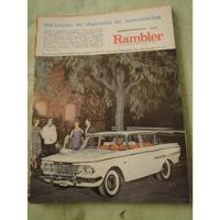 Publicidad Rambler Ambassador 400 Año 1962 Hoja Sola segunda mano  Argentina