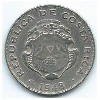 Moneda  De  Costa  Rica  1  Colon  1948 segunda mano  Argentina