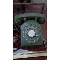 Antiguo Telefono A Disco Verde Funciona Coleccion Decoracion, usado segunda mano  Argentina