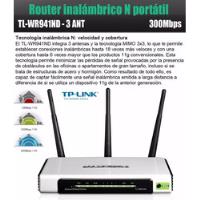 Router Wifi Tp-link Tl-wr941nd Wireless N 300mbps 3 Antenas segunda mano  Argentina