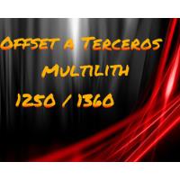 Impresion Offse A Terceros Multhilit 1250/1360 Numer- Sobres segunda mano  Argentina