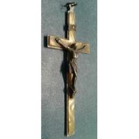 Antigua Cruz Crucifijo Simil Nacar Platada 90 Mm X 40 Mm, usado segunda mano  Argentina