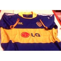Boca Juniors Camiseta En Tela De Polyamida Talle L Manga Corta-hermoso Diseño- Medidas Amplias-excelente Estado!!!! segunda mano  Argentina