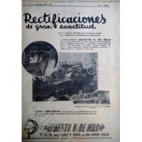 Muy Antigua Publicidad Clipping Rectificadora Motor Año 1946 segunda mano  Argentina