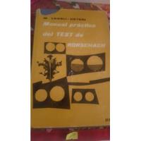 Manual De Test De Rorschach Usteri 01, usado segunda mano  Argentina