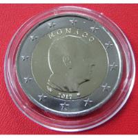 Monaco Moneda Bimetalica Encapsulada 2 Euros 2017 Unc  segunda mano  Argentina
