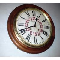 Antiguo Reloj De Pared Ansonia Usa Tipo Estacion Funciona, usado segunda mano  Argentina