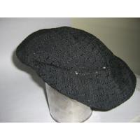 Usado, Sombrero Antiguo - Casquete Negro Con Brillos segunda mano  Argentina