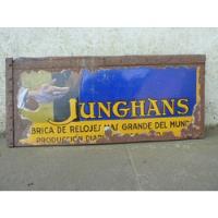 Cartel Enlozado Junghans Fabrica De Relojes Antiguo  segunda mano  Argentina