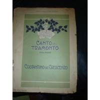 Partitura Piano Canto Del Tramonto Crescenzo Figaro segunda mano  Argentina