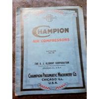 Catálogo Champion Air Compressors Compresores, Calderas, Etc segunda mano  Argentina