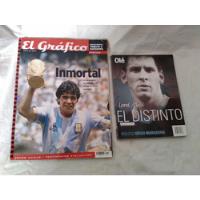 Lote X 2/ Messi El Distinto + Tributo A Maradona / Mb Est.  segunda mano  Argentina