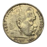 Moneda Alemania Tercer Reich 5 Reichsmark Año 1936 (a) Km#86 segunda mano  Argentina