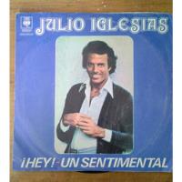 Julio Iglesias Hey Sentimental Disco Vinilo Simple C/ Tapa , usado segunda mano  Argentina