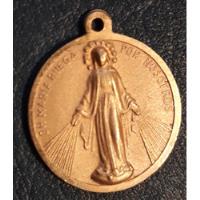 Usado, Medalla Santa María Ruega Por Nosotros Baño Oro 24 K 20 Mm segunda mano  Argentina
