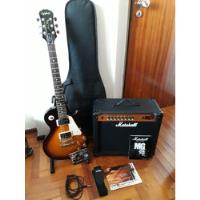 Guitarra EpiPhone Les Paul Lp100 Sunburst + Marshall Mg30 Fx segunda mano  Argentina