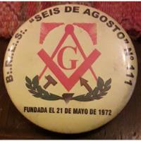 Gran Pin Broche Mason Masónico Seis De Agosto 1972 111   segunda mano  Argentina